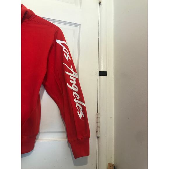 YR Hoodie Sweatshirt Women's XS Red  W/Drawstring Closure - Picture 4 of 8